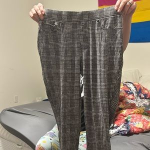 Plaid dress pants